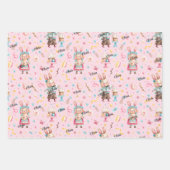 WP名 | 3 – シート19カラフル x 29イースターパターン ラッピングペーパーシート (正面3)