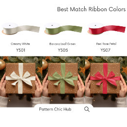 WP07スノーフレーククリスマスブラウンモダンエレガント ラッピングペーパー