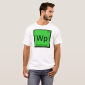Wp - ウェルシュポニー 化学元素 馬 tシャツ (正面フル)