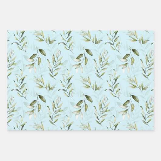 WP | オランダスチルライフ花模様オンブ淡い色のルー ラッピングペーパーシート (正面3)