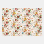 WP | オランダスチルライフSmプリントフローラ19x29 (3) ラッピングペーパーシート (正面2)