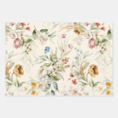 WP | オランダ静止時の大型フローラ19x29 (3) ラッピングペーパーシート (正面)