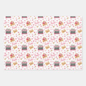 WP | トップシートに1名可愛い(3)バレンタイン ラッピングペーパーシート (正面3)