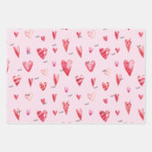 WP | トップシートに1名可愛い(3)バレンタイン ラッピングペーパーシート (正面)