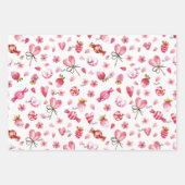 WP | 名前3ラッピング紙シートバレンタイン ラッピングペーパーシート (正面3)