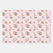 WP | 小型プリントヴィンテージ玩具包み紙 ラッピングペーパーシート (正面3)