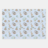 WP | 小型プリントヴィンテージ玩具包み紙 ラッピングペーパーシート (正面2)