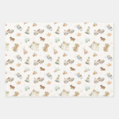 WP | 小型プリントヴィンテージ玩具包み紙 ラッピングペーパーシート (正面)