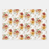 WP | 1600sオランダスチルライフフローラアート、19x29 (3) ラッピングペーパーシート (正面3)