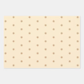 WP 2名秋秋プレイド、フローラ、水玉模様、3 ラッピングペーパーシート (正面3)