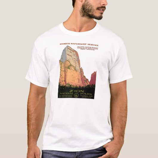 WPAのレーンジャーサービスTシャツ: Mount Zion公園 Tシャツ (正面)