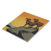 WPAのヴィンテージの国立公園の野性生物旅行 タイル (側面)