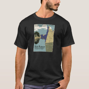 WPAのヴィンテージ旅行ポスター城砦マリオンフロリダ Tシャツ