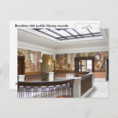 WPAの壁画9の~の郵便はがき ポストカード (正面/裏面)