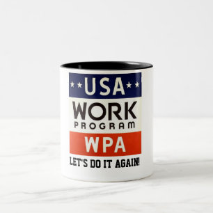 WPAはProgrerss Adminを働かせます。 それをまたやろう! ツートーンマグカップ