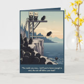 WPAアート風ユーモアのあるモチベーションカード カード (黄色い花)