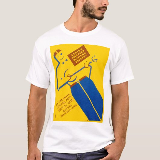 WPAポスター人の軽く短い袖のTシャツ Tシャツ (正面)