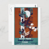 WPAヴィンテージ ポストカード (正面/裏面)