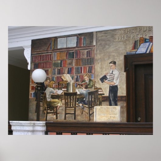 WPA壁画8 toプリント ポスター (正面)