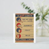 WPA – いいランチ ポストカード (スタンド正面)