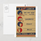 WPA – いいランチ ポストカード (正面/裏面)