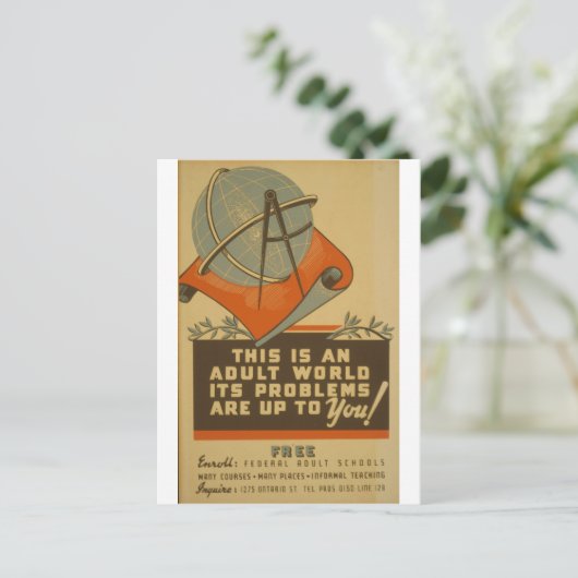 WPA – 大人の世界 ポストカード (スタンド正面)