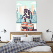 WPA art inspired London canvas print キャンバスプリント (インサイチュ (寝室))