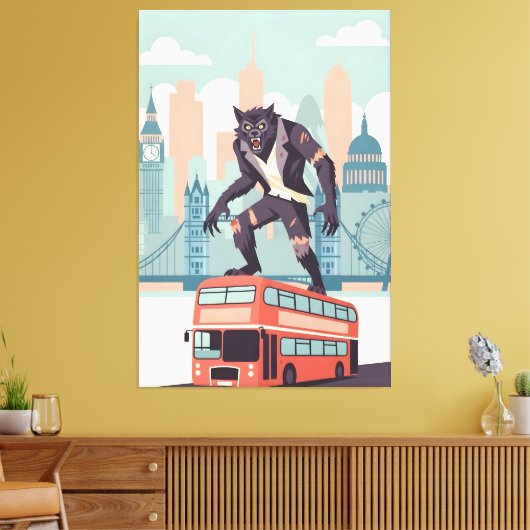 WPA art inspired London canvas print キャンバスプリント (インサイチュ (リビング))