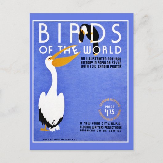 WPA Birds of the World 広告's ポストカード (正面)