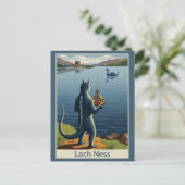 WPA Loch Ness Monster Funny ポストカード (スタンド正面)