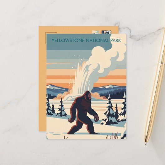 WPA National Parks ポストカード (正面/裏面インサイチュ)