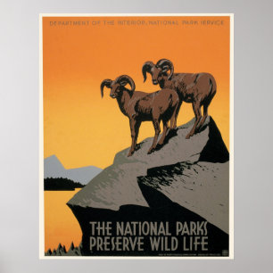 WPA Poster for National Parks ポスター