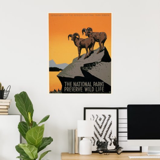 WPA Poster for National Parks ポスター (ホームオフィス)