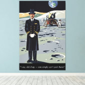 WPA poster style funny canvas print キャンバスプリント (インサイチュ (ウッドフロア))