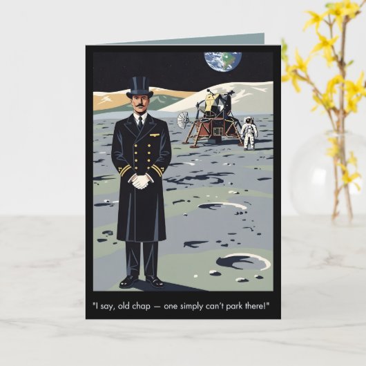 WPA style customizable funny Birthday card カード (黄色い花)