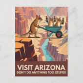 WPA style Visit Arizona Postcard ポストカード (正面)