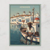 WPA Themed Mykonos  ポストカード (正面)