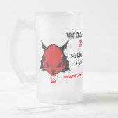 WPEによって曇らされるマグ フロストグラスビールジョッキ (左)