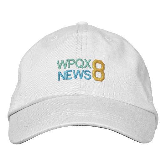 WPQX 8ニュースキャップ 刺繍入りキャップ (正面)