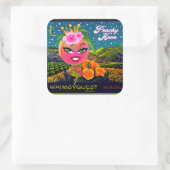 WQおもちゃのステッカーLG:プリンセスPeachy Keen スクエアシール (バッグ)