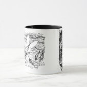 WQのマグのコップ: Thumbelina 2つの場面 マグカップ (中央)