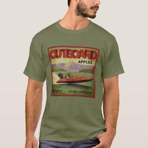 WQのTシャツの人: 船外りんご-湖Chelan Tシャツ