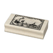 WQゴムスタンプ:人魚と船 ラバースタンプ (スタンプ)