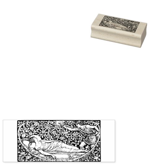 WQゴム印：睡眠美しい ラバースタンプ (押印)