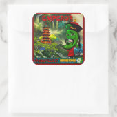 WQステッカーLG: Emperor Pepper Crate Label スクエアシール (バッグ)