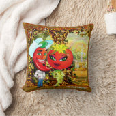 WQピローSM:ソースの午後ホットペッパーのトマト クッション (ブランケット)