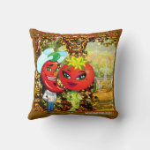 WQピローSM:ソースの午後ホットペッパーのトマト クッション (裏面)