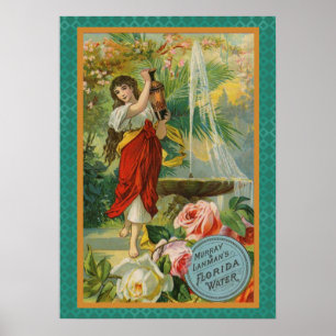 WQポスター:噴水少女 ポスター