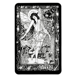 WQマグネット：アールヌーボー妖精 マグネット