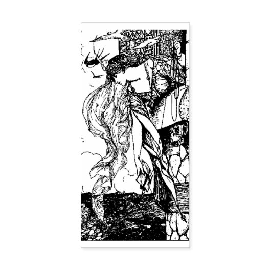 WQラバースタンプ： HJフォードプリンセスが手紙を取得 ラバースタンプ (インプリント)